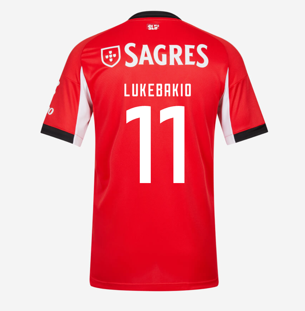 Jersey Benfica - Local 25/26 Versión Aficionado #11 Lukebakio