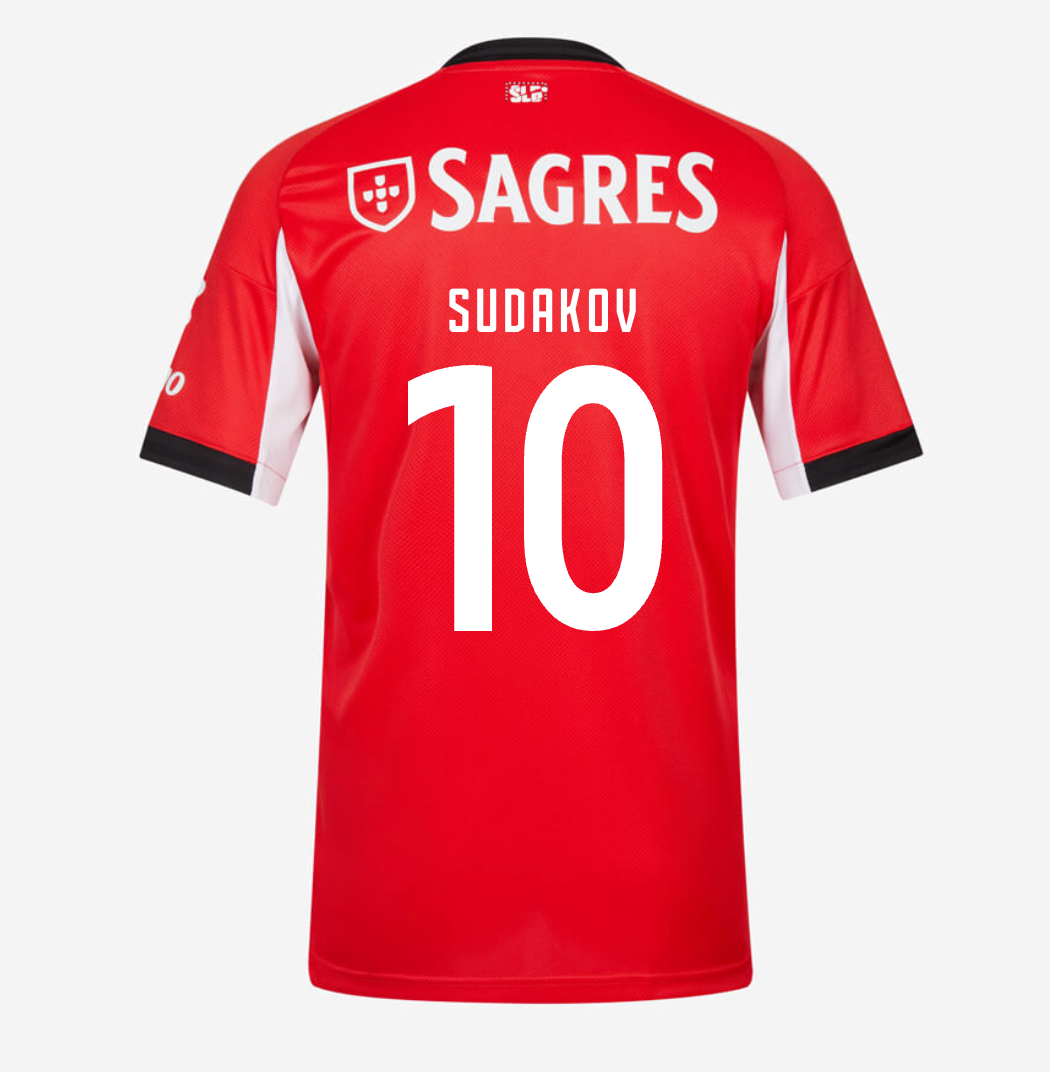 Camisa Benfica - Titular 25/26 Versão Torcedor #10 SUDAKOV