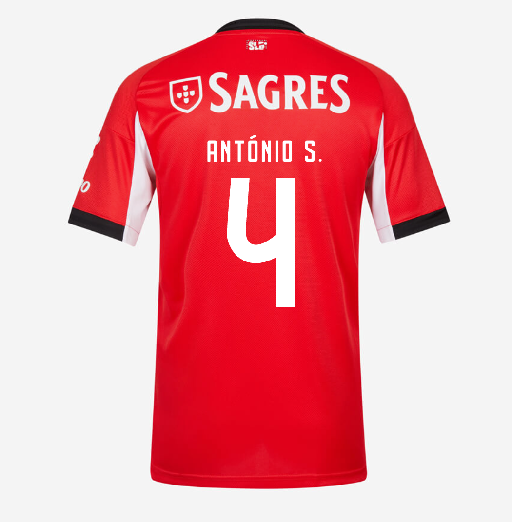 Jersey Benfica - Local 25/26 Versión Aficionado #4 António S.
