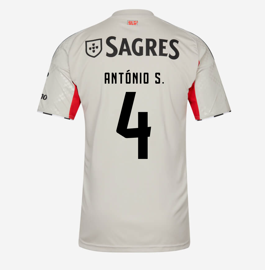 Jersey Benfica - Visitante Beige 25/26 Versión Aficionado #4 António S.