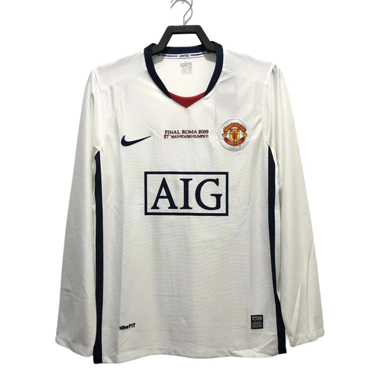 Manchester United Visitante 08/09 - Manga Larga - Retro