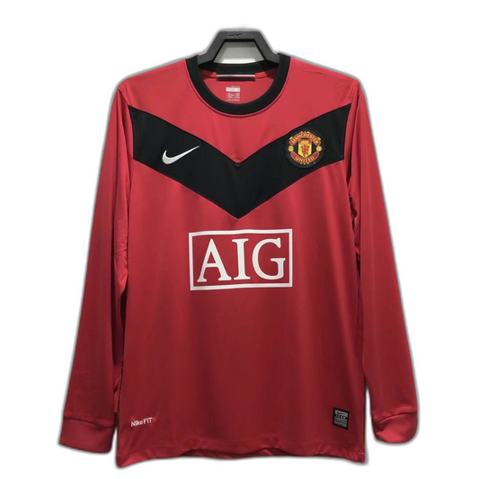 Manchester United Local 2010 - Manga Larga - Retro
