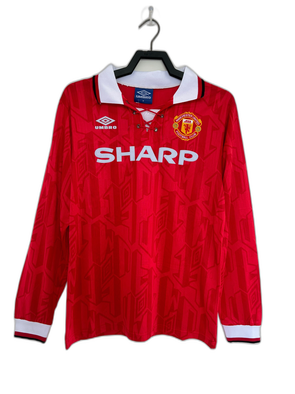 Jersey Manchester United - Local Retro 1992/94 Manga Larga