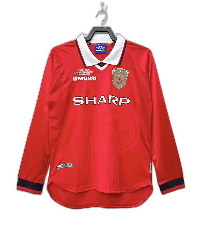 Manchester United - Home Retro 1999/00 Long Sleeve Jersey