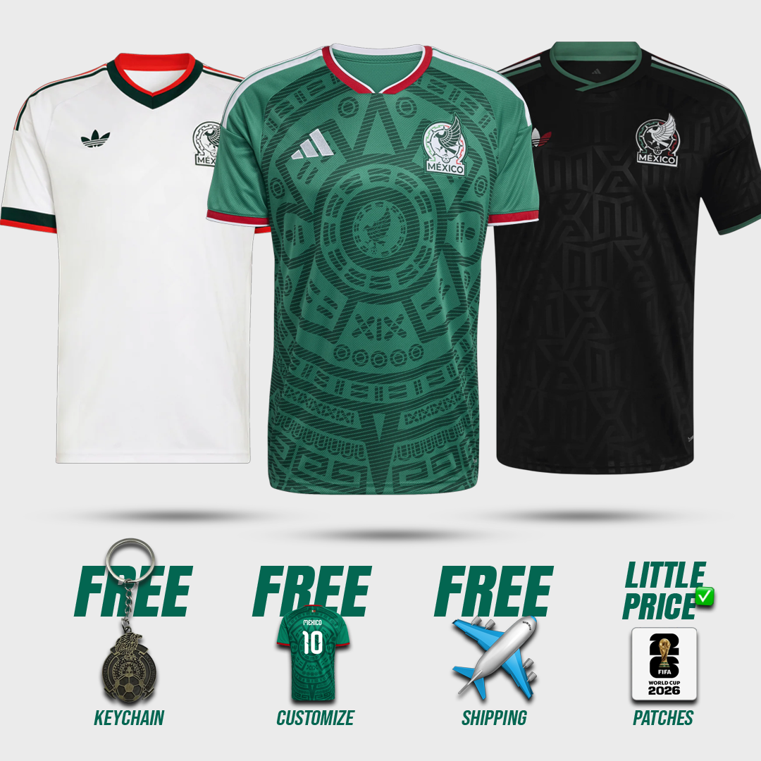 COMBO México Titular + Reserva + Terceira 26/27