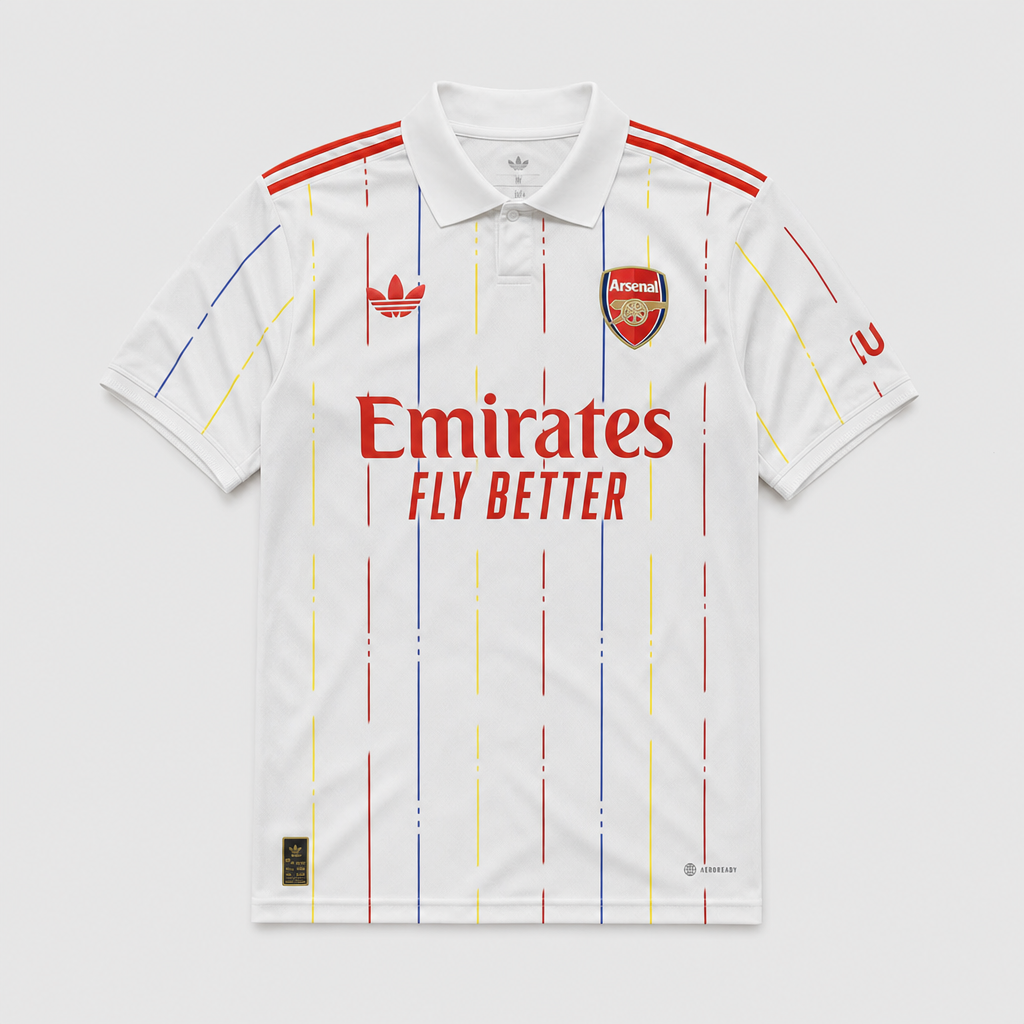 Arsenal - White Pinstripe Special Edition 26/27 Player Jersey
