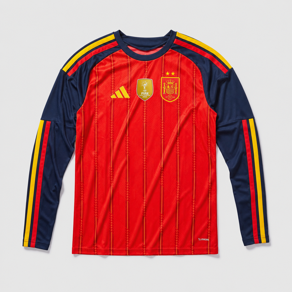 Spain Home Player Long Sleeve 26/27 - 2 Stars