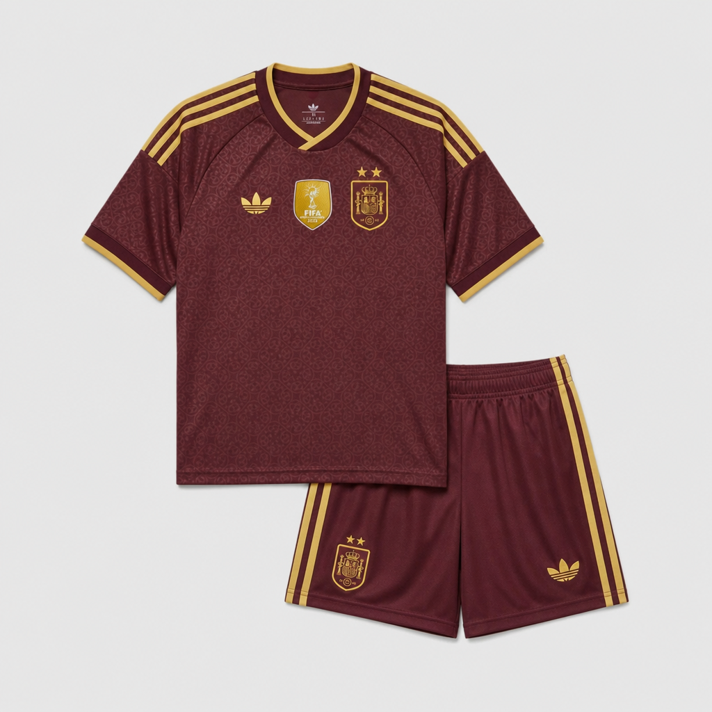 Spain Burgundy Special Edition Kids Kit 26/27 - 2 Stars