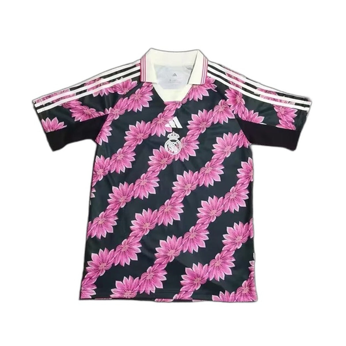 Real Madrid - Black Pink Floral Special Edition Fan Jersey